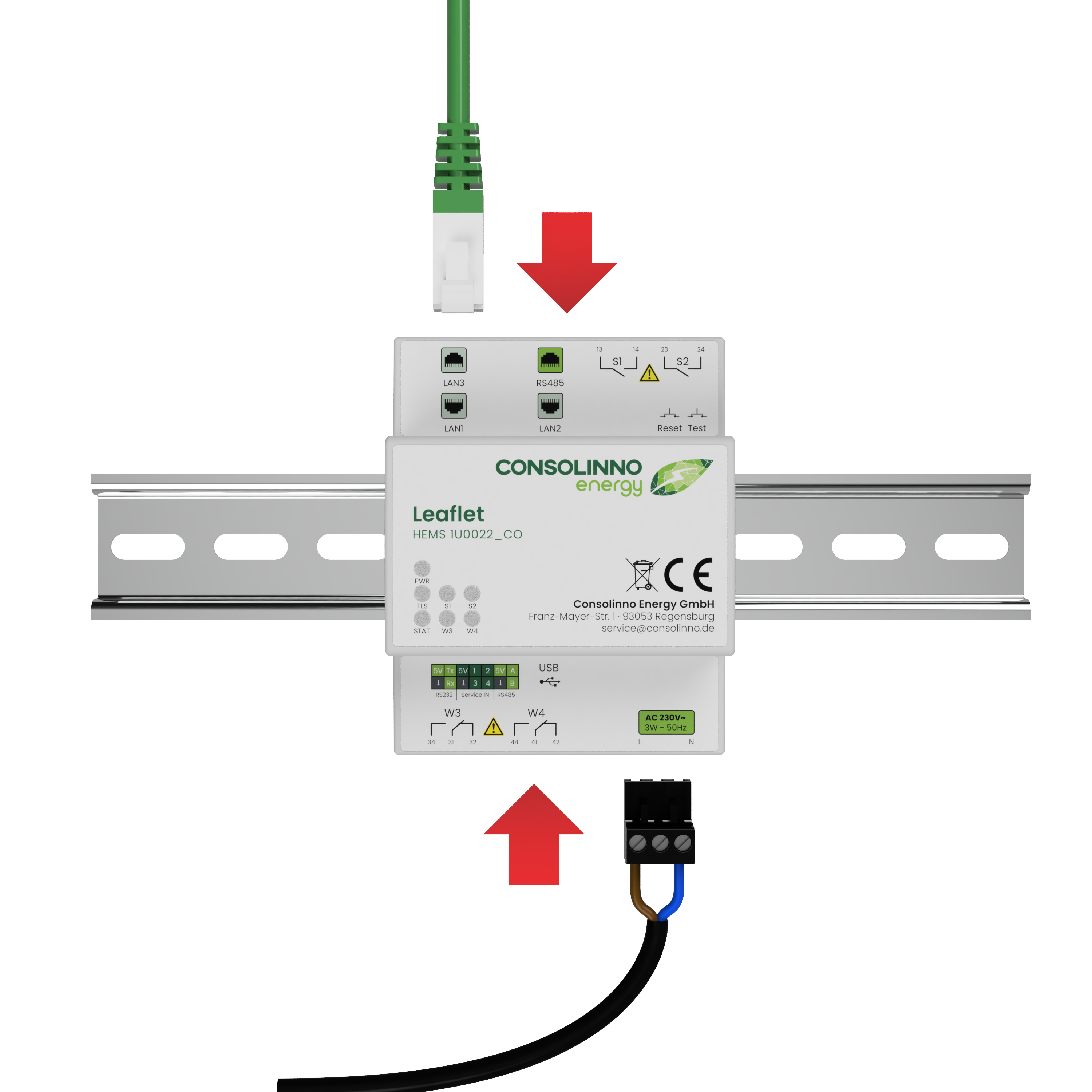Strom- und Netzwerkverkabelung wird hergestellt