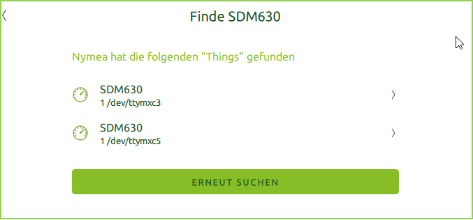 Bildschirm weiteren Modbus-RTU Anschluss hinzufügen