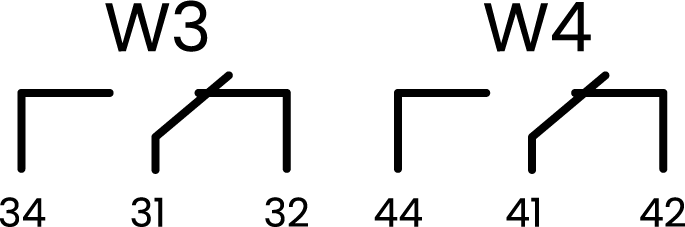 Die beiden Wechsler Relais des Leaflet HEMS W3 und W42