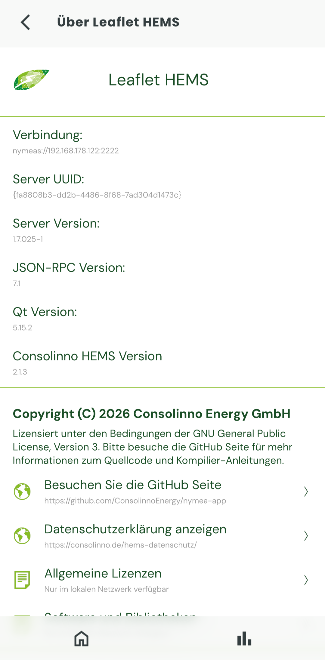 App Bildschirm System Über Leaflet HEMS-20260727-150718.png