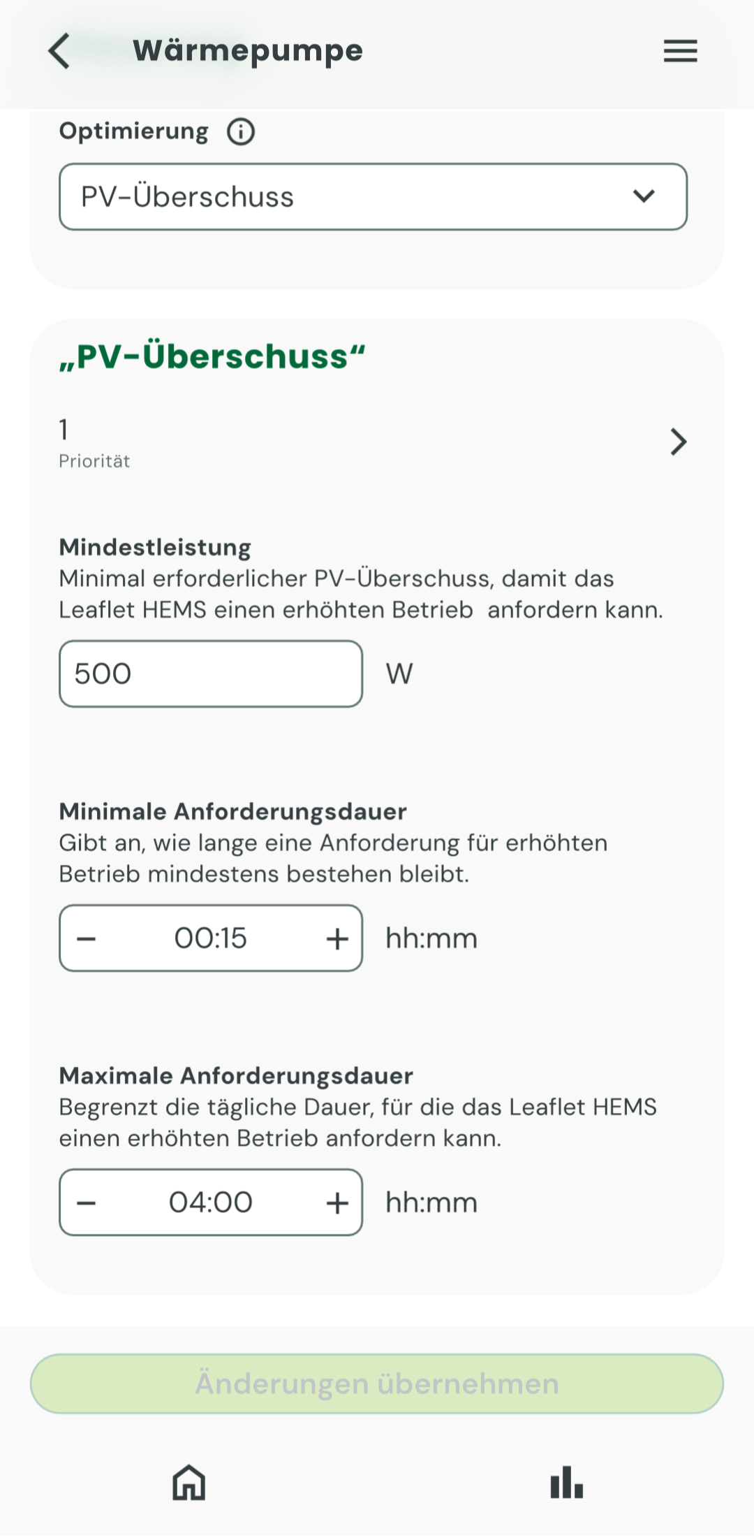App Bildschirm Wärmepumpe optimiert mit PV-Überschuss betrieben-20260727-142708.png